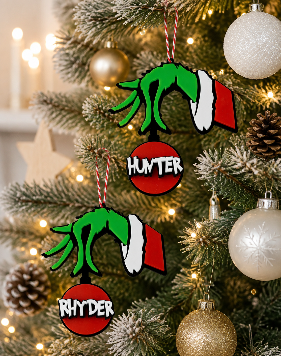 Green Personalised Ornaments