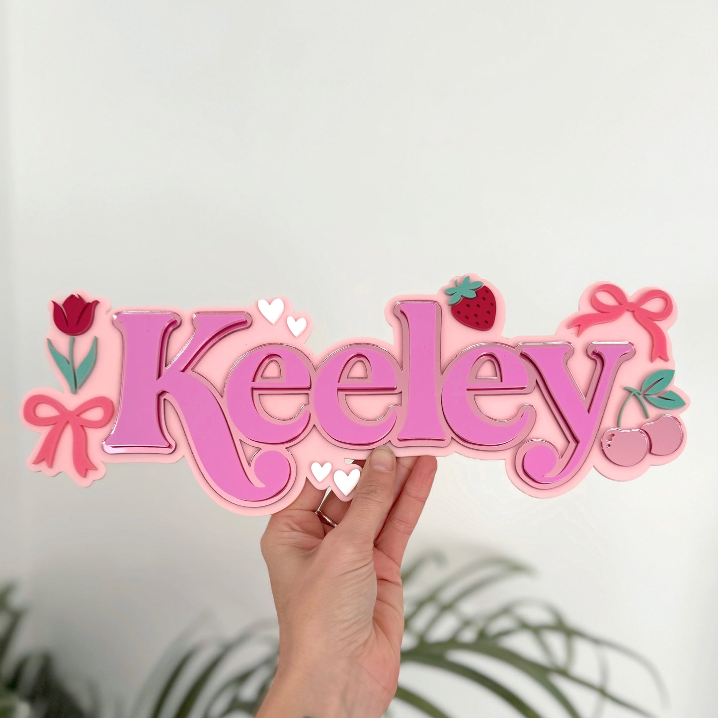 Coquette Name Plaque