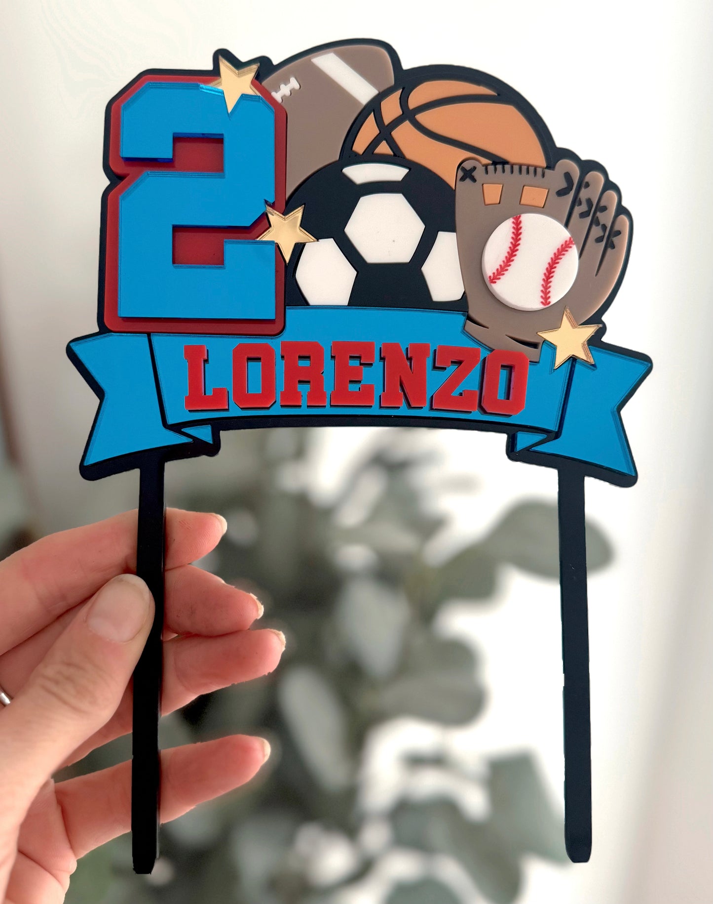 Sports Ball Cake Topper