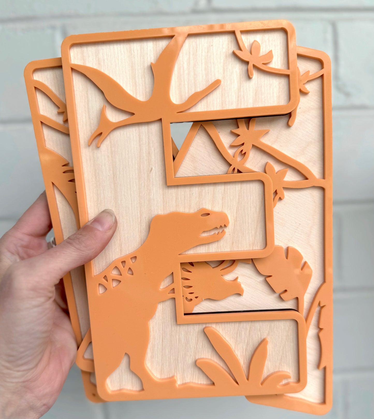 Dinosaur Initial Name Sign