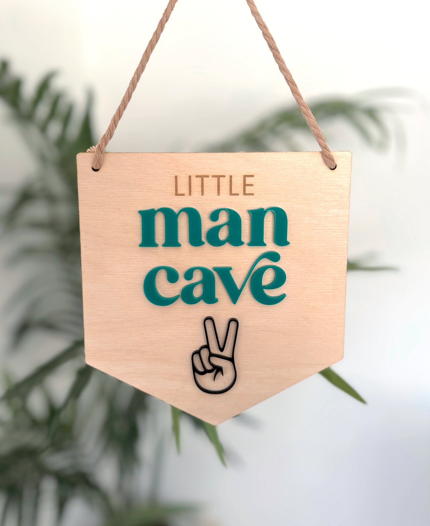 Little Man Cave Sign Pennant