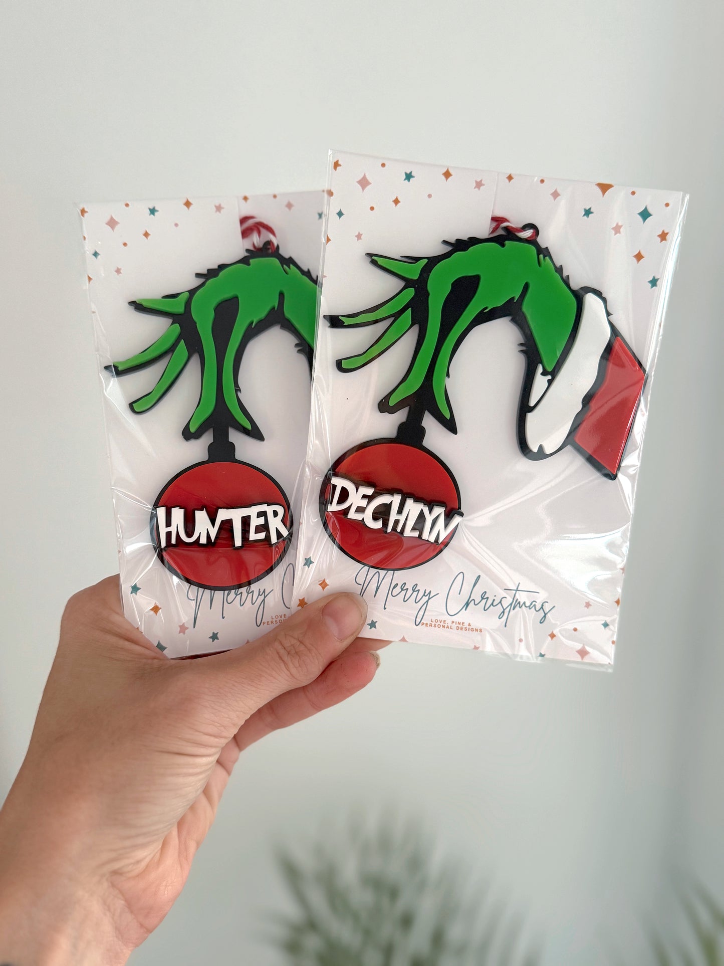 Green Personalised Ornaments