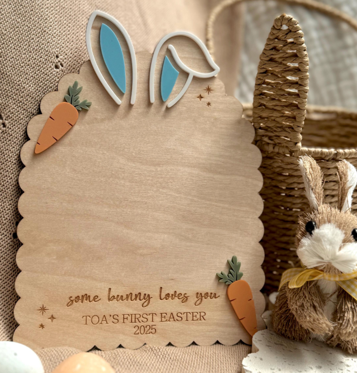 My First Easter Footprint Plaque
