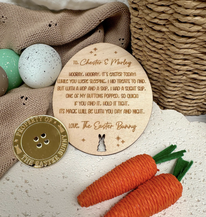 Easter Bunnys Lost Button