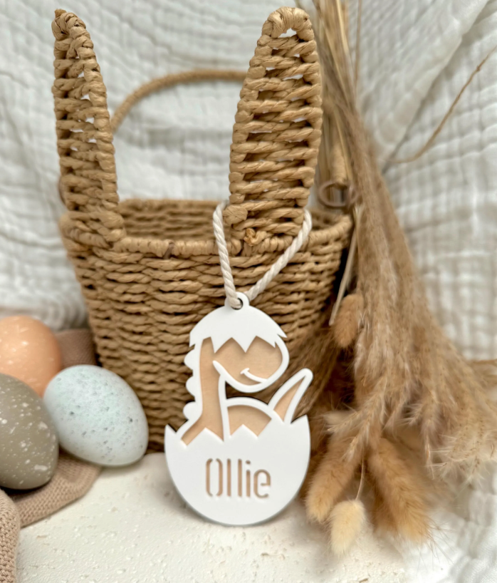 Dinosaur Easter Basket Tag