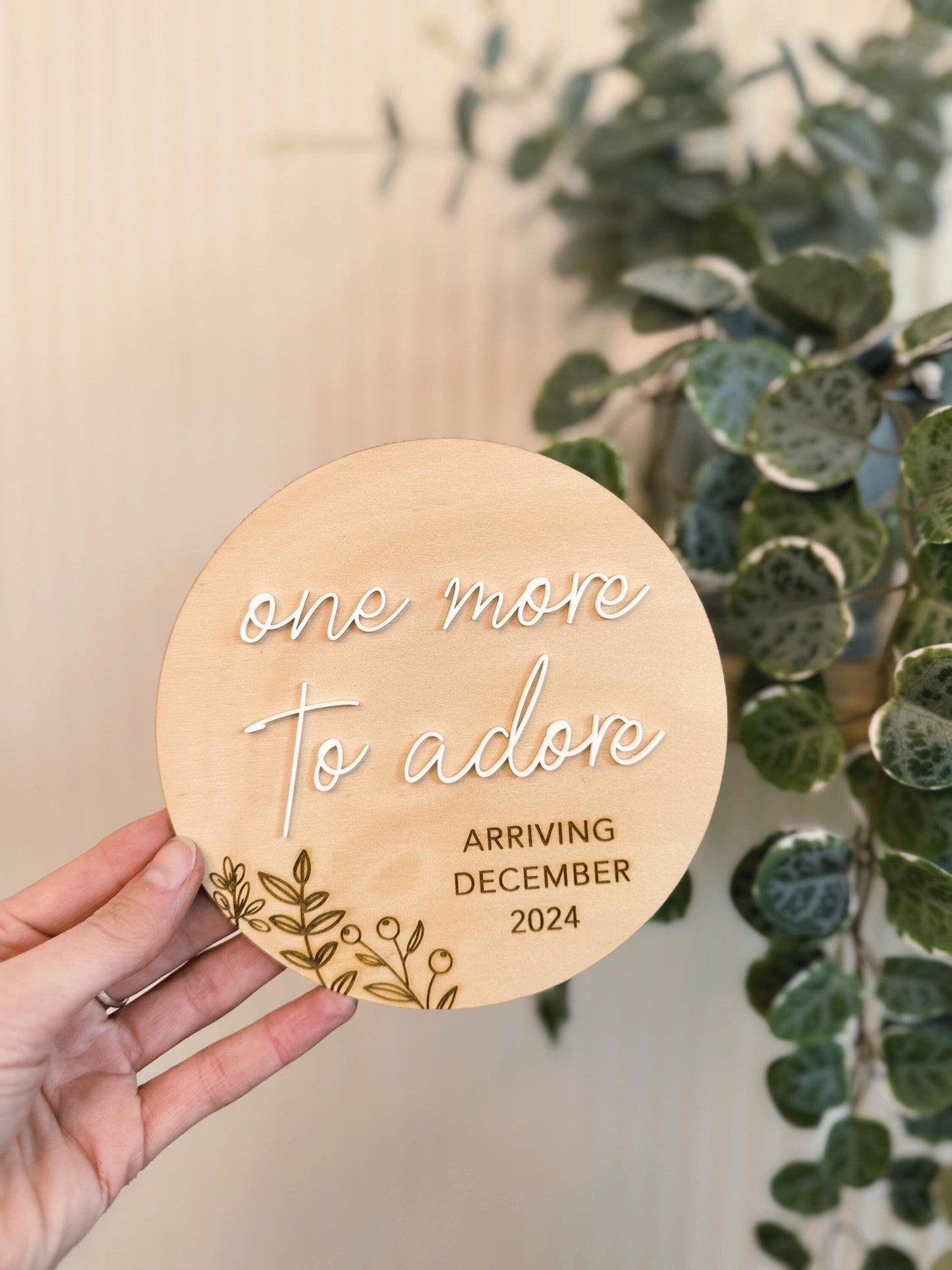 Pregnancy Announcement Plaque