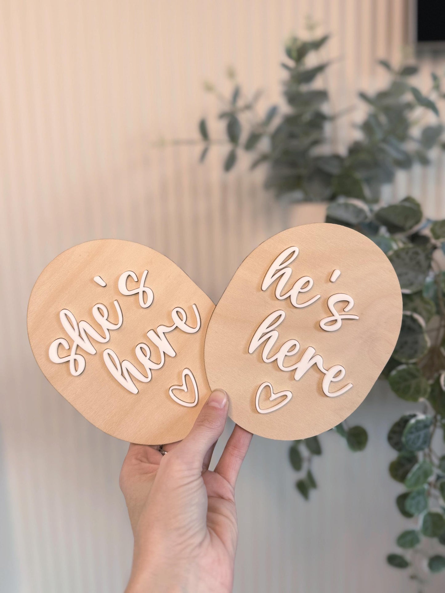 Pregnancy Announcement Duo Plaques