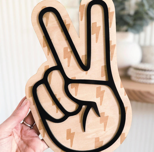 Acrylic Peace Sign