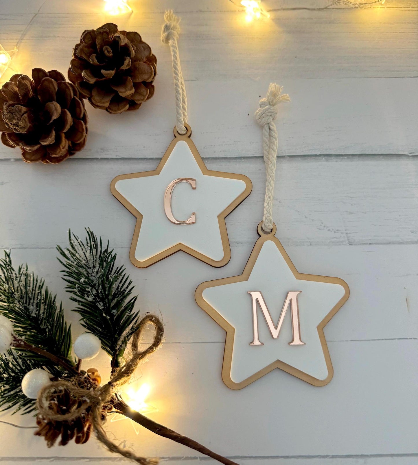 Christmas Star Initial Decoration