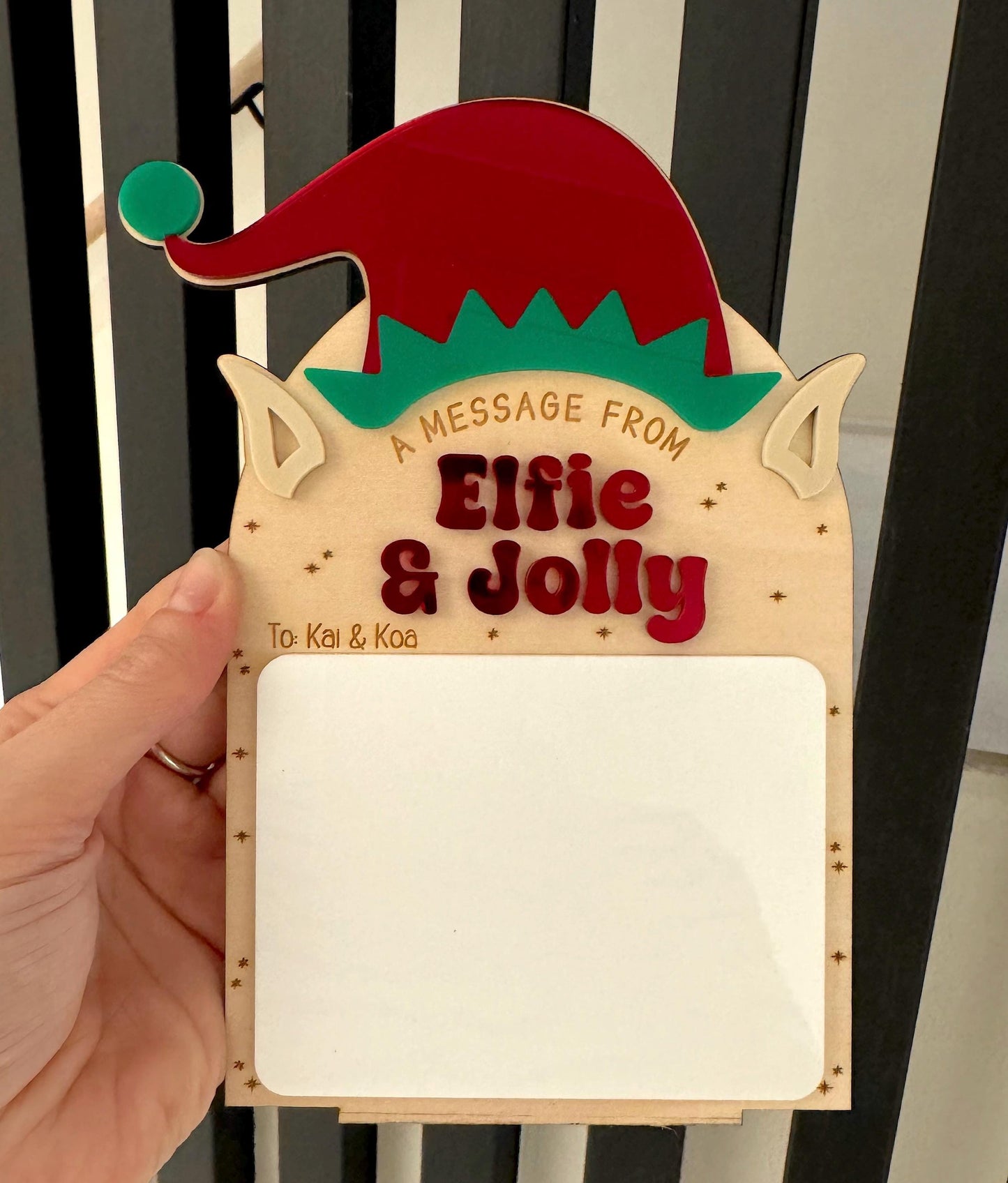 Elf Mail Plaque