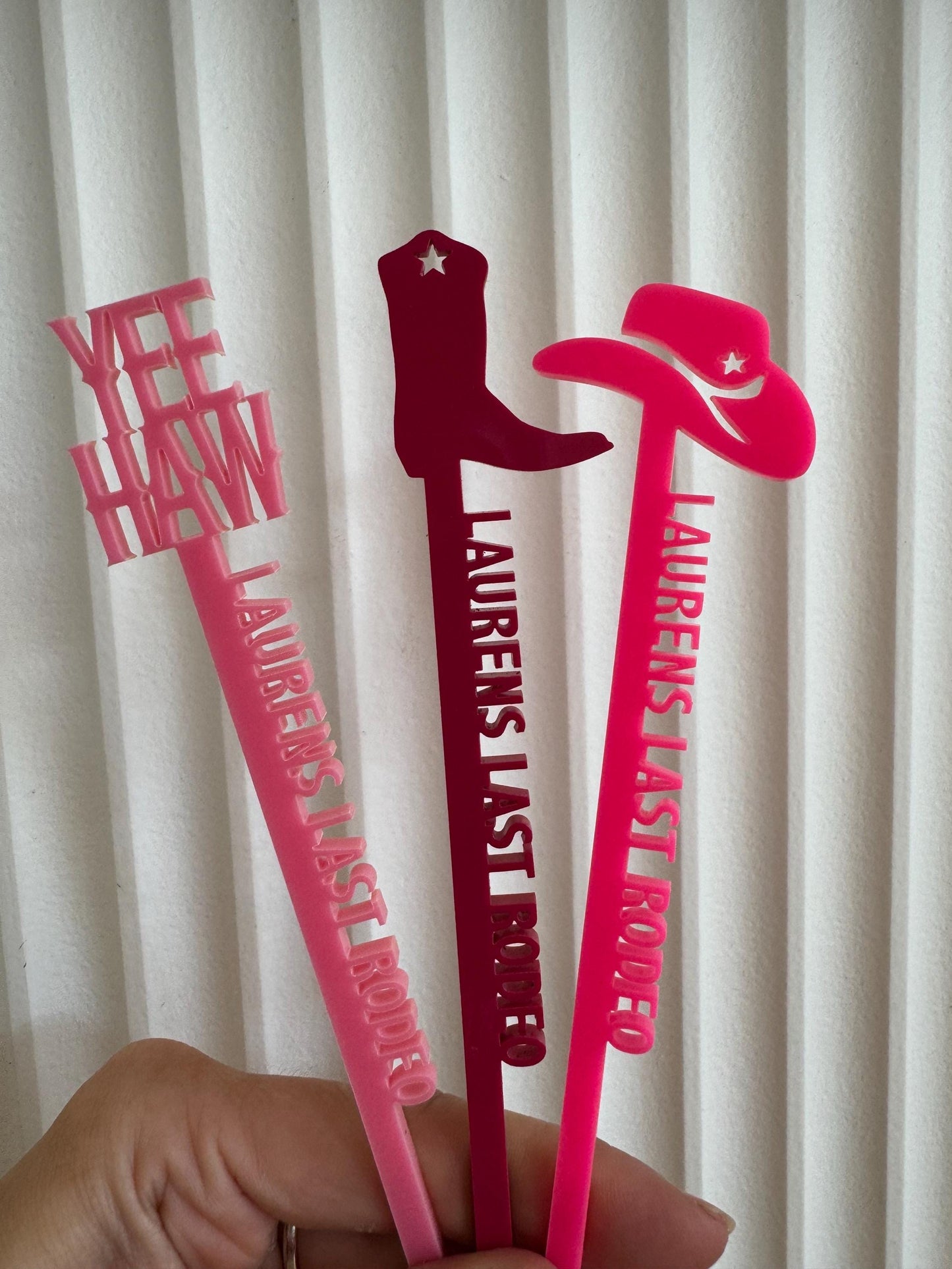 Cowgirl Bridal Shower Cocktail Stirrers