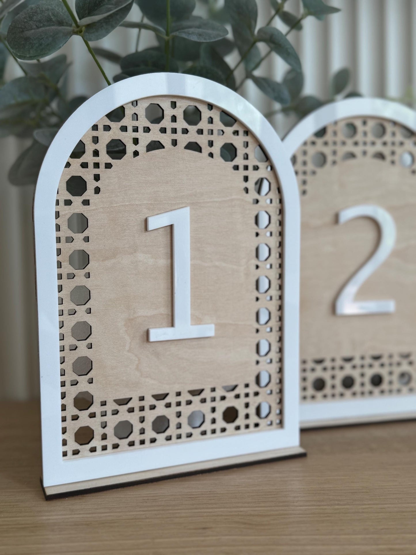Wedding Table Numbers With Stands