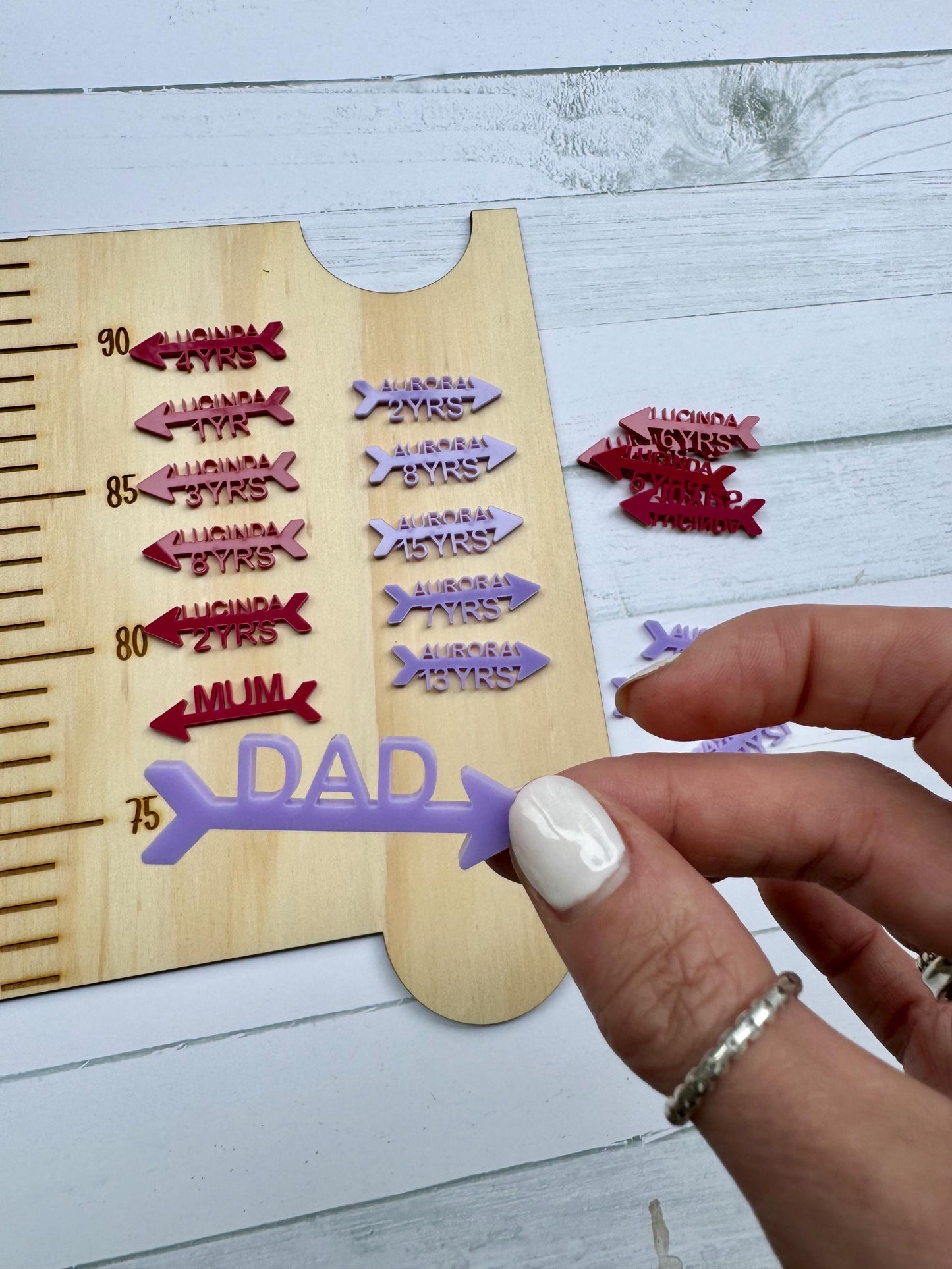 Growth Chart Markers - Acrylic
