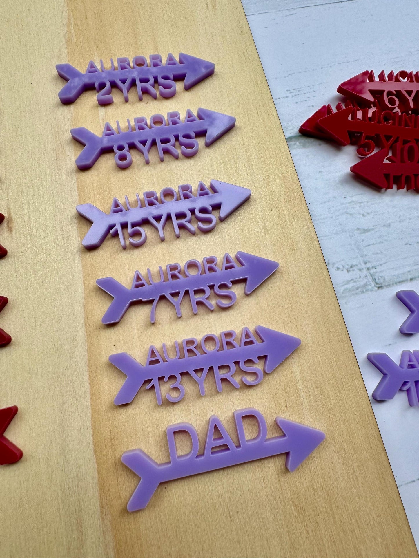 Growth Chart Markers - Acrylic