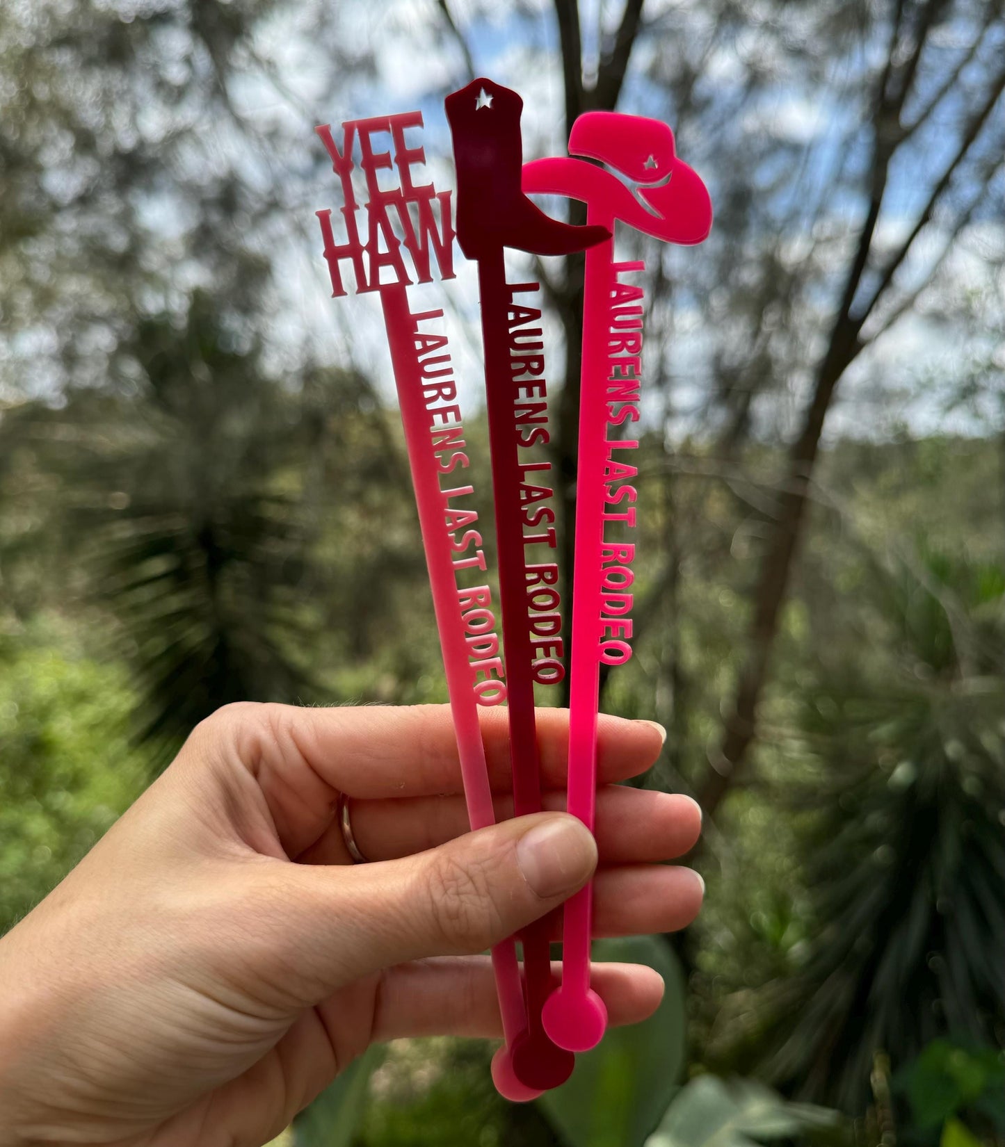 Cowgirl Bridal Shower Cocktail Stirrers