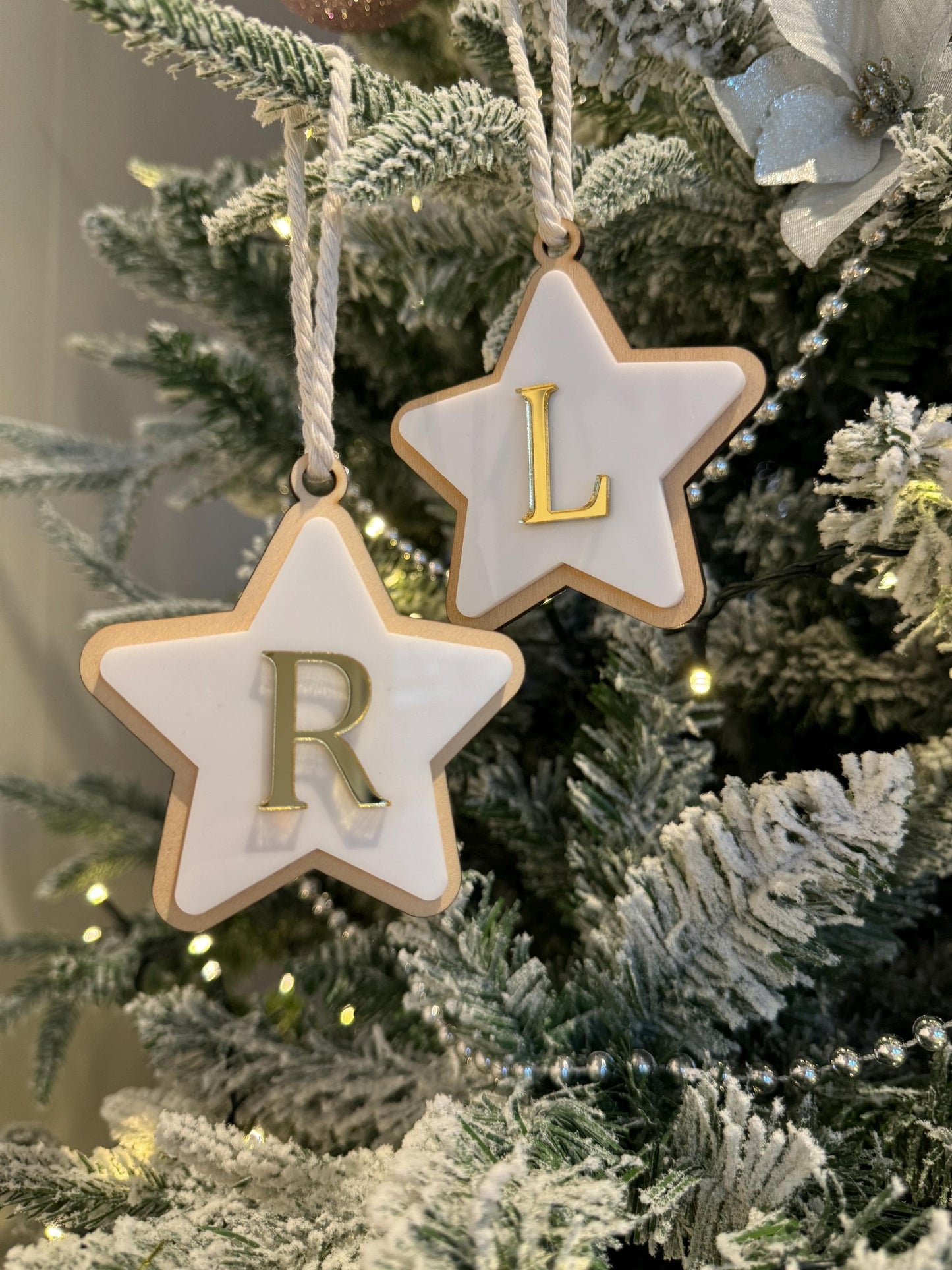 Christmas Star Initial Decoration