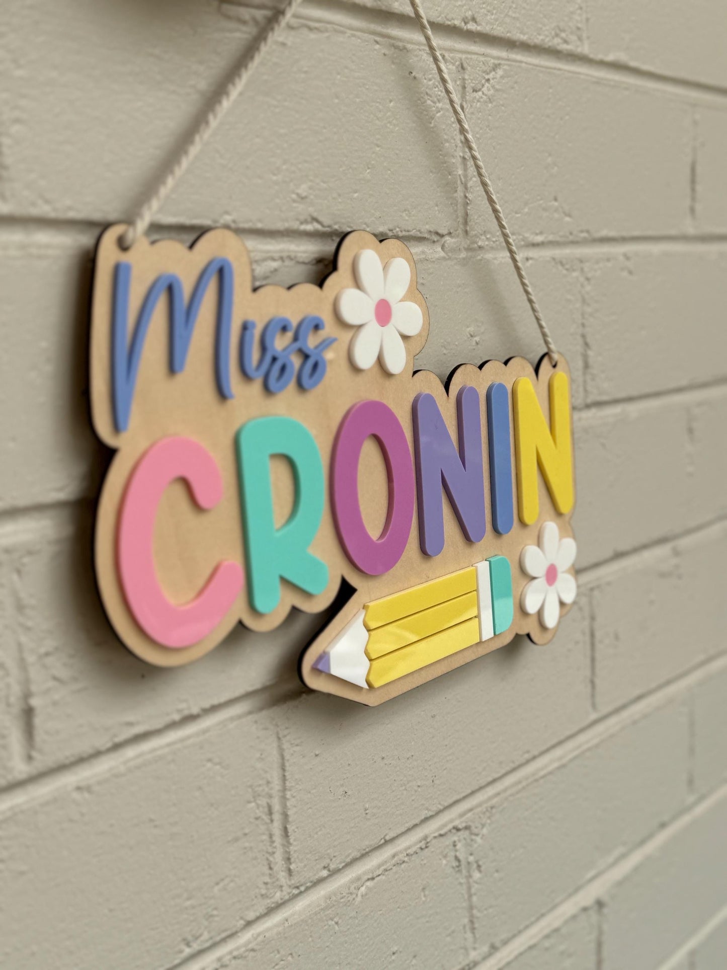 Custom Teacher Door Sign