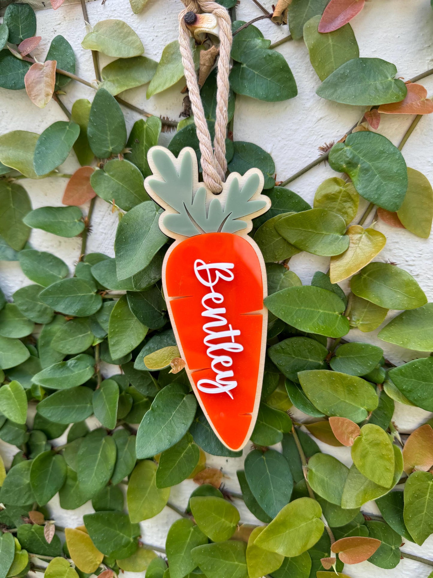 Easter Carrot Name Tag