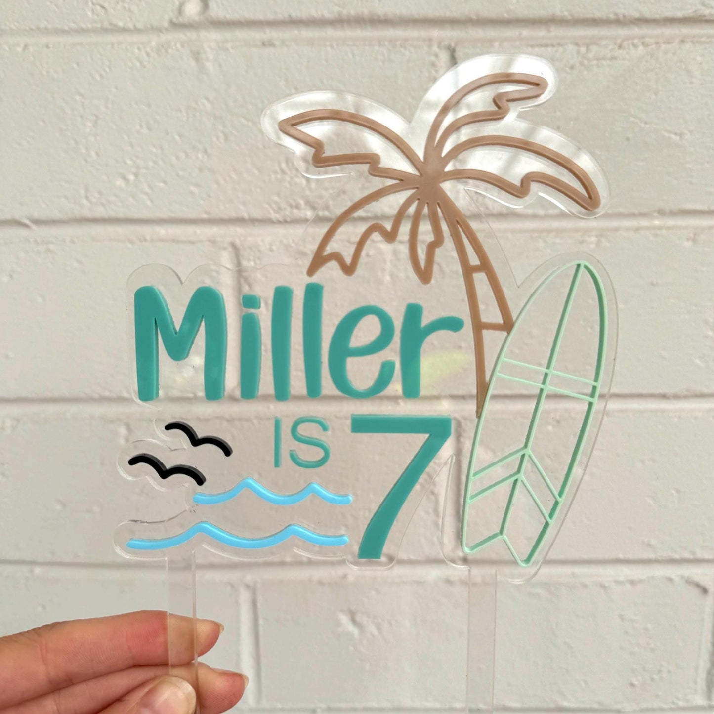 Surf Cake Topper