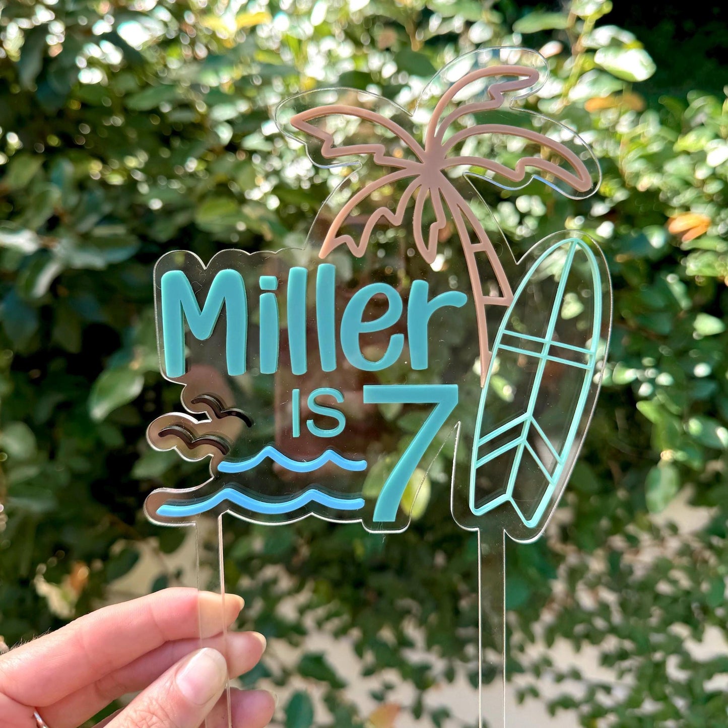 Surf Cake Topper
