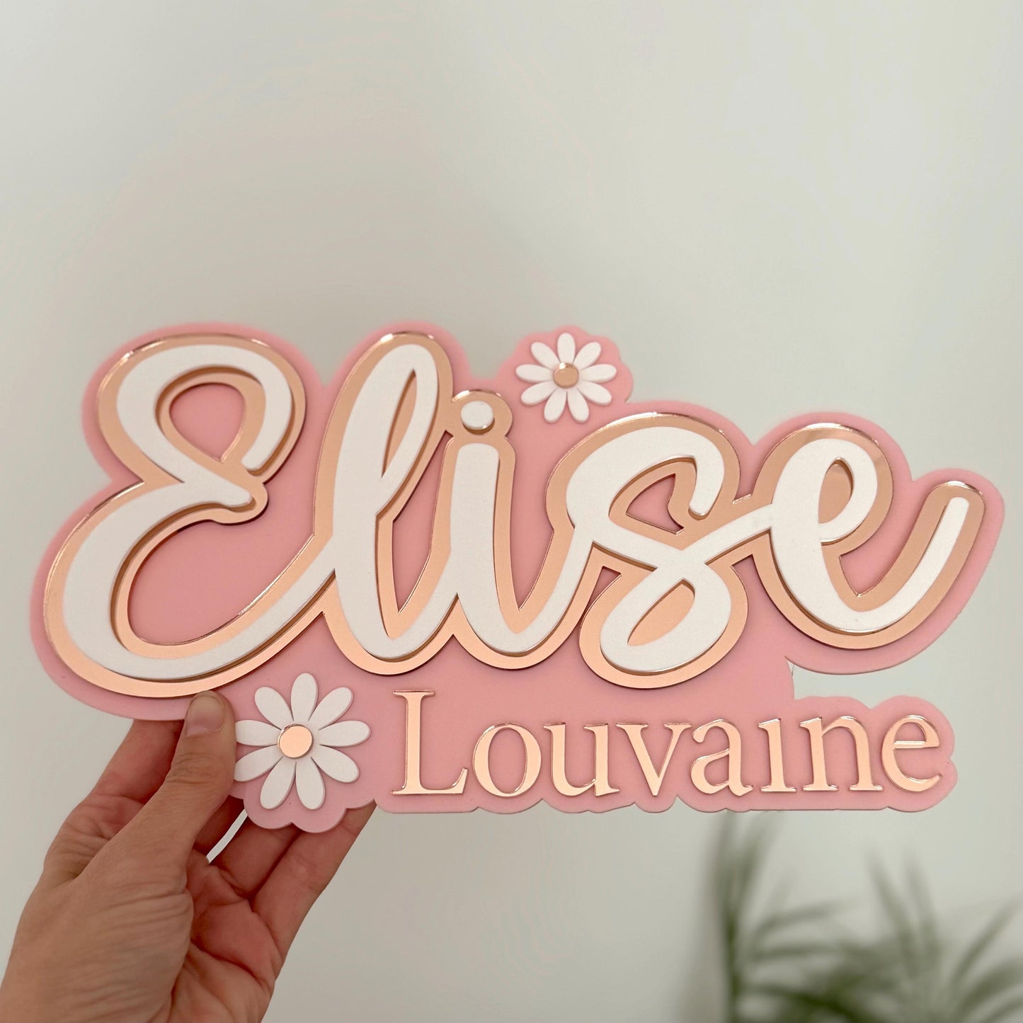 Daisy Name Plaque