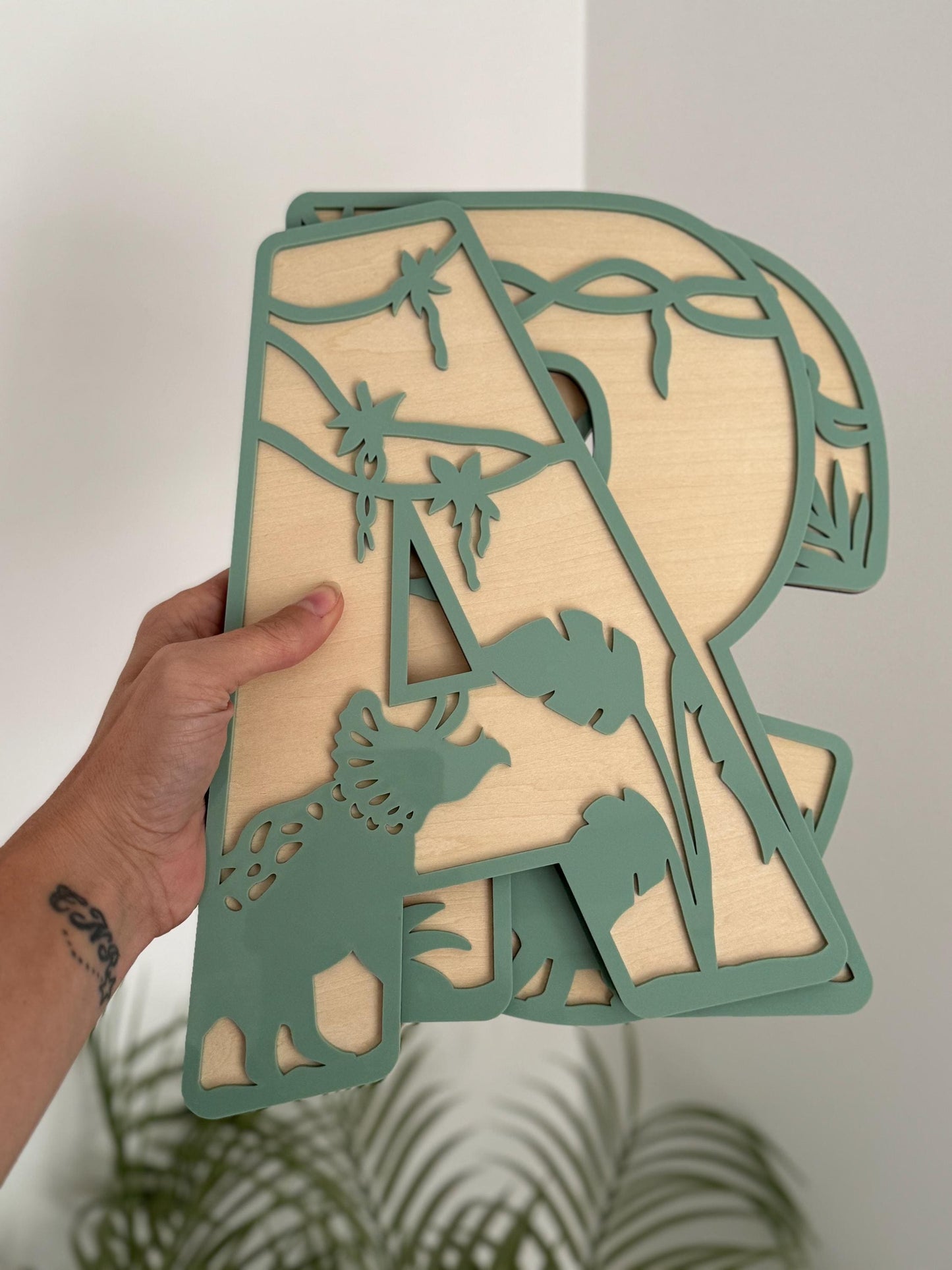 Dinosaur Initial Name Sign