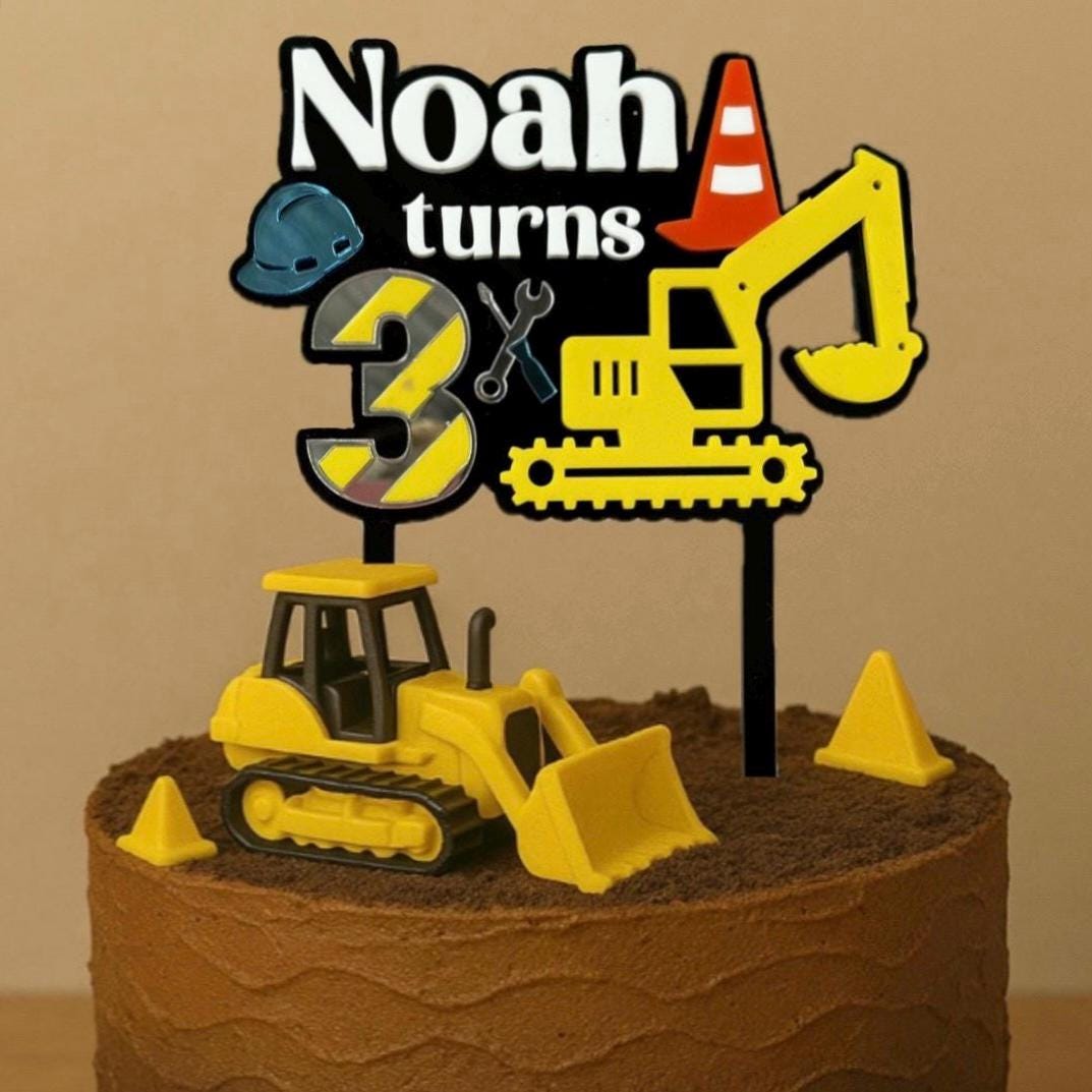 Construction Cake Topper