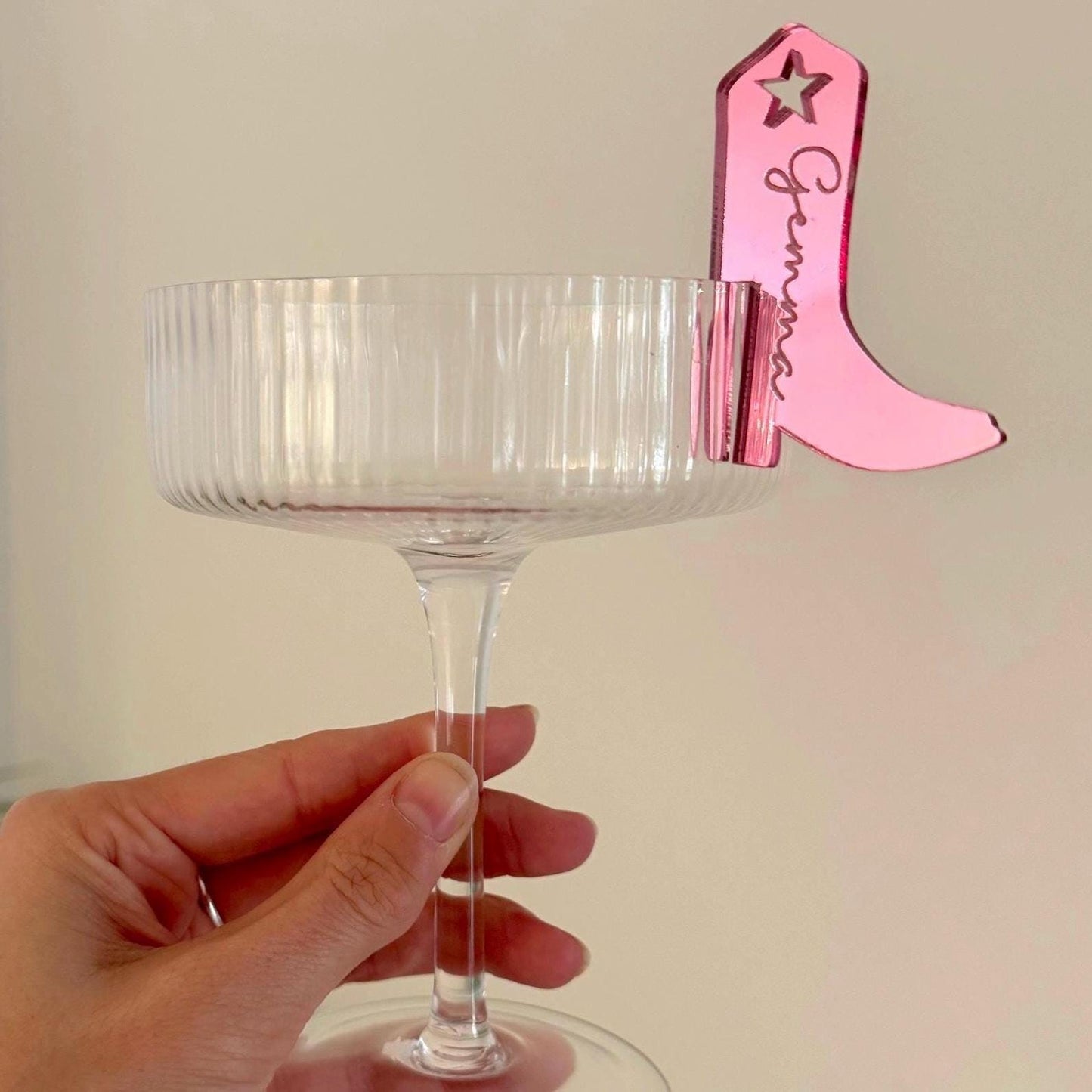 Cowgirl Themed Drink Marker