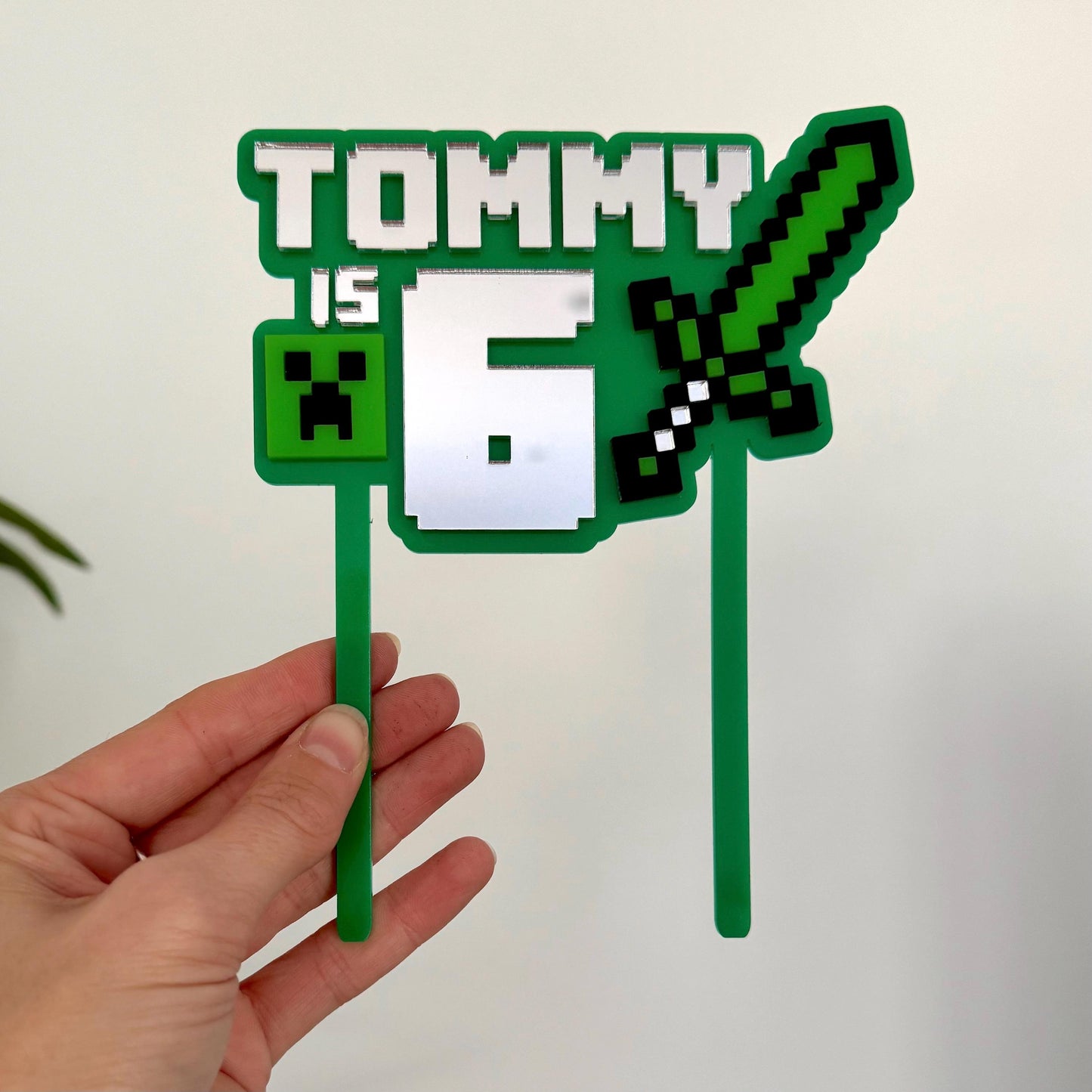 Mine Craft Cake Topper