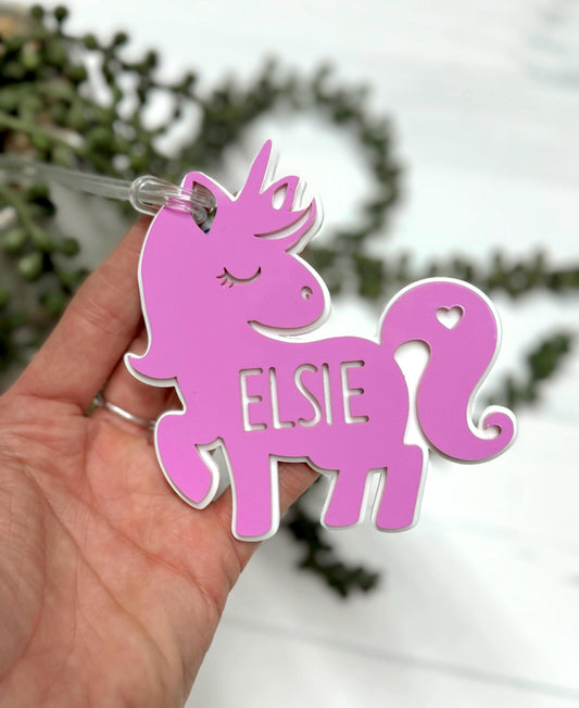 Unicorn Bag Tag