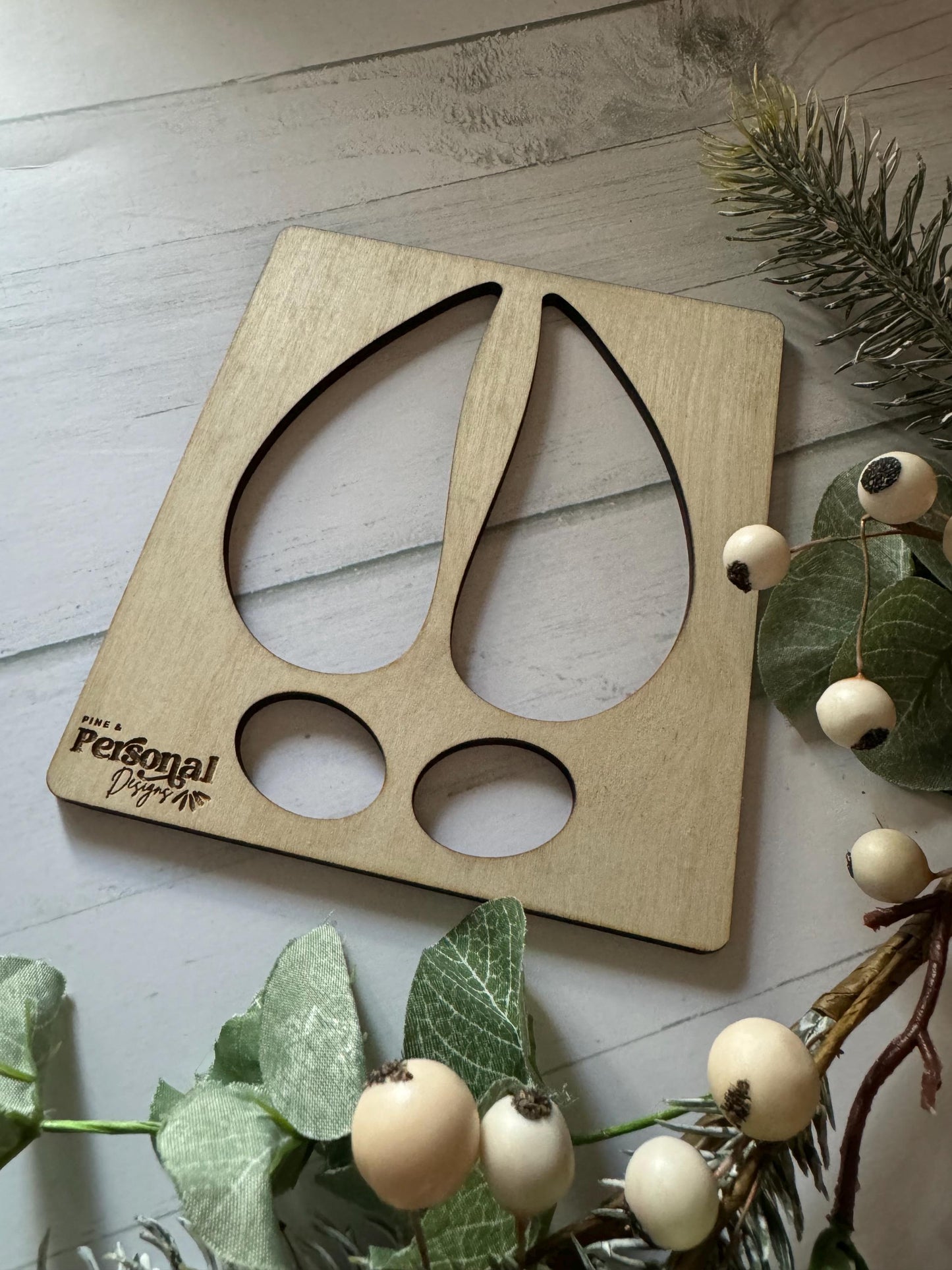 Reindeer Footprint Stencils