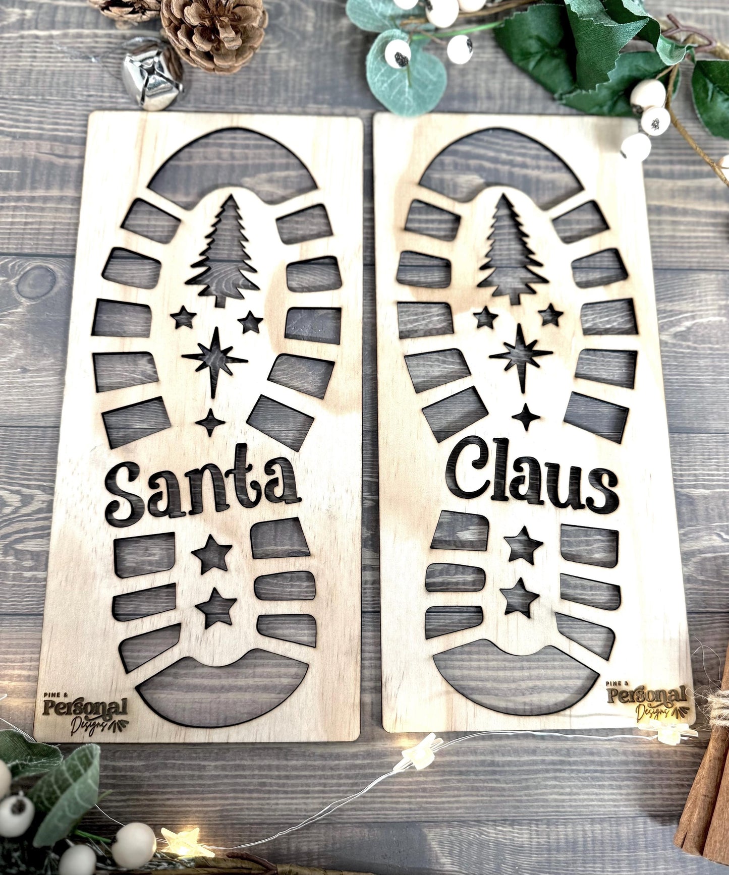 Santa Footprint Stencil