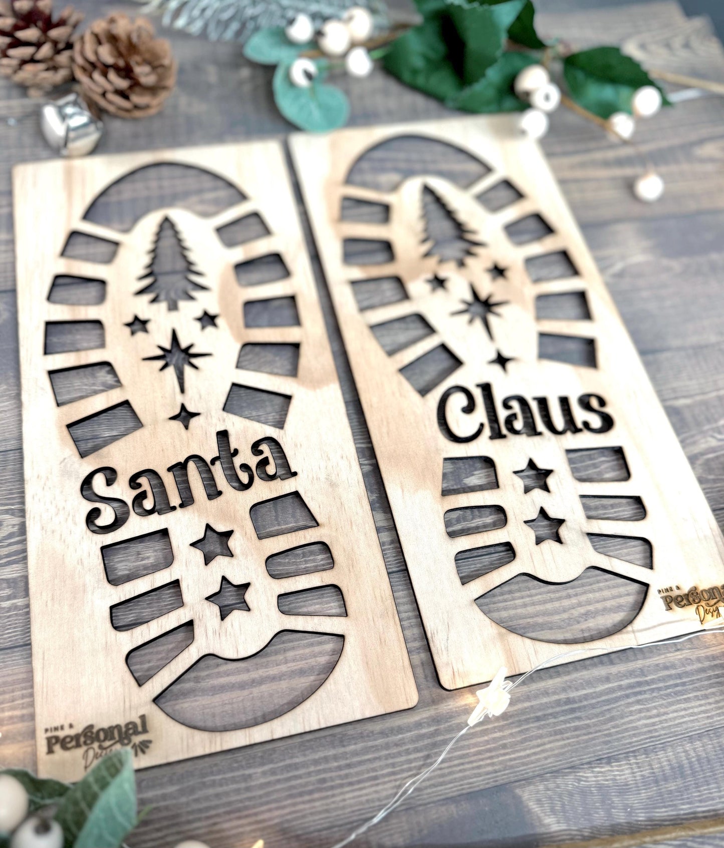 Santa Footprint Stencil
