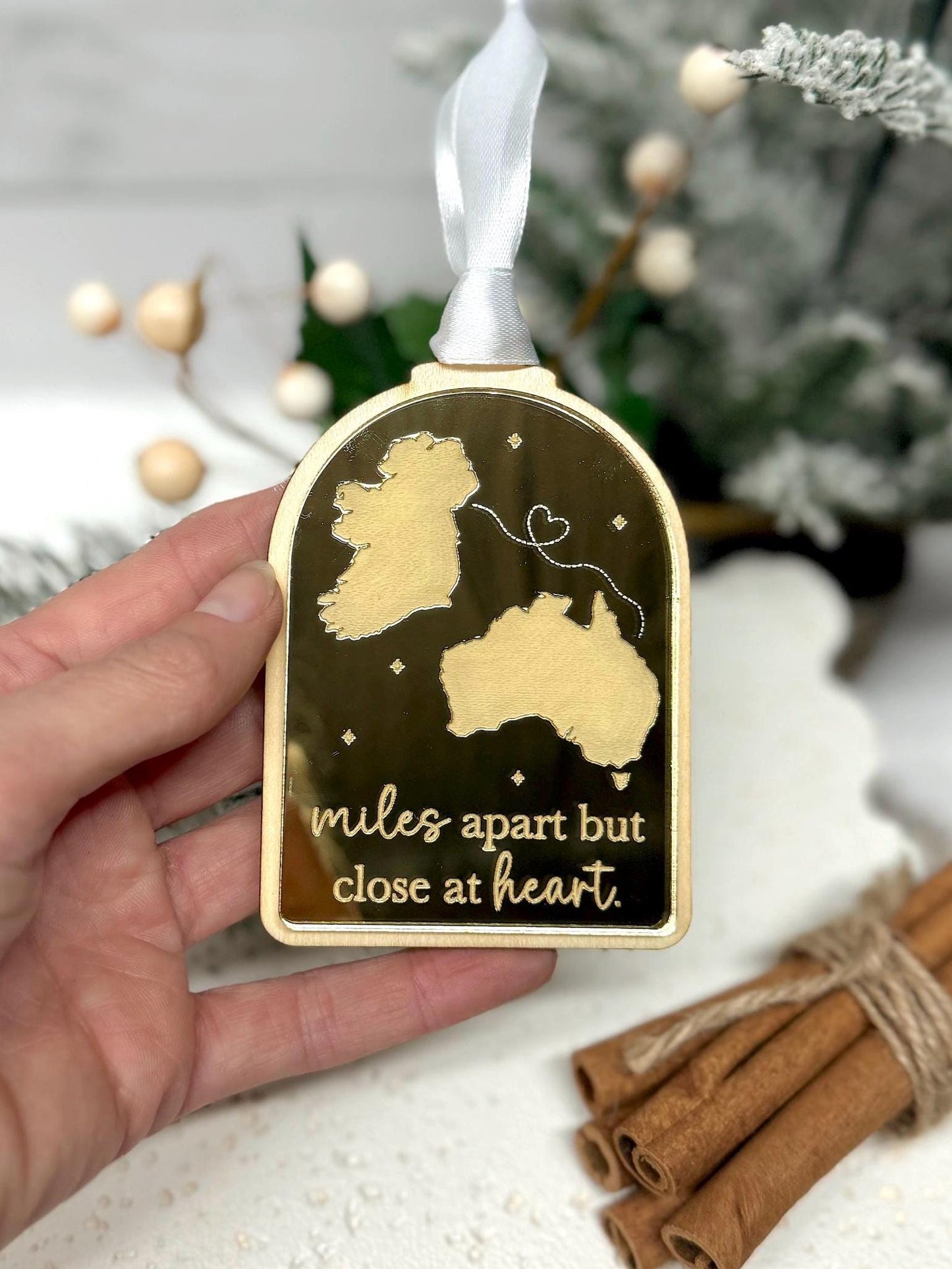 Miles Apart Long Distance Ornament