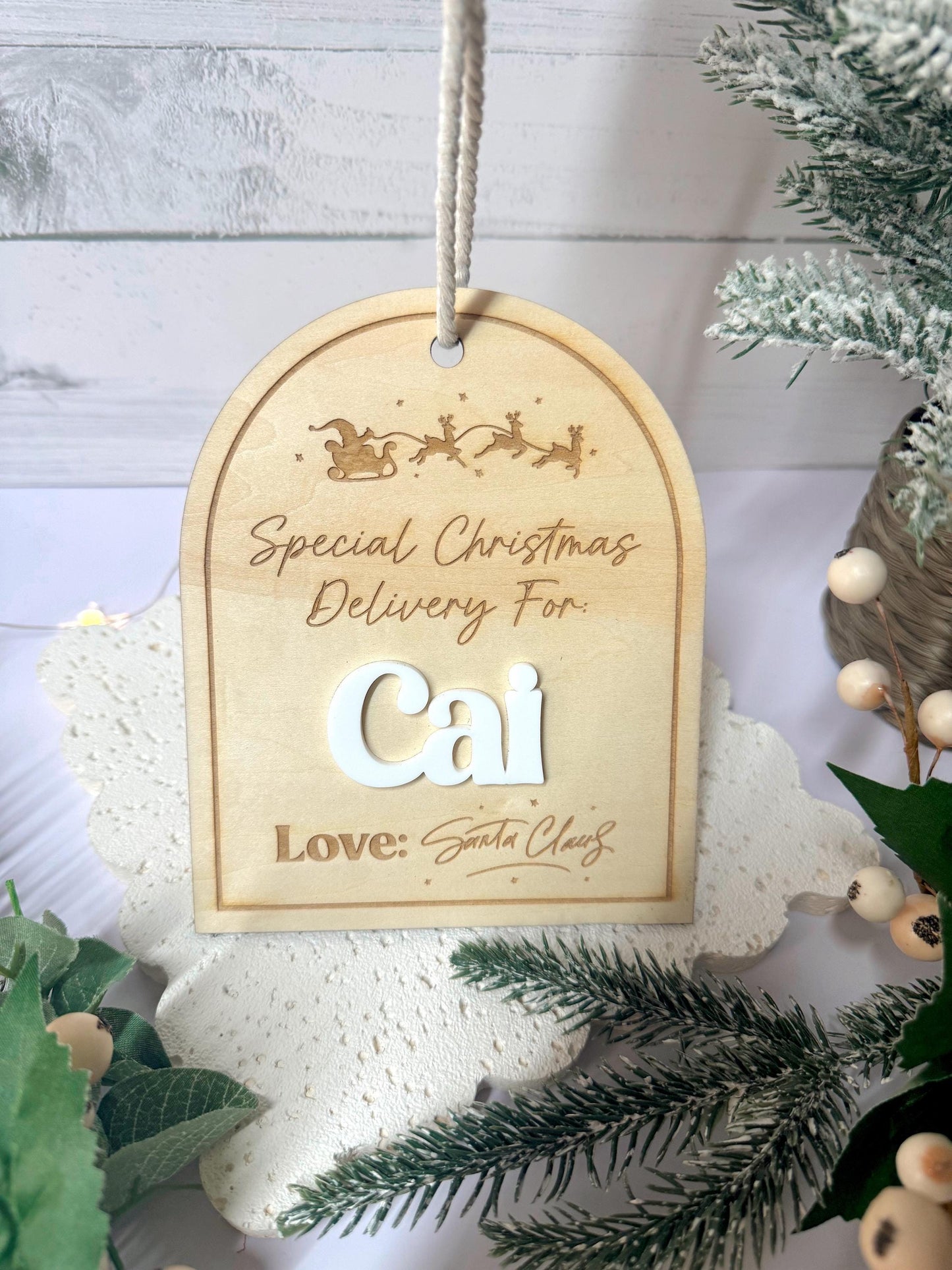 Santa Delivery Sack Tag