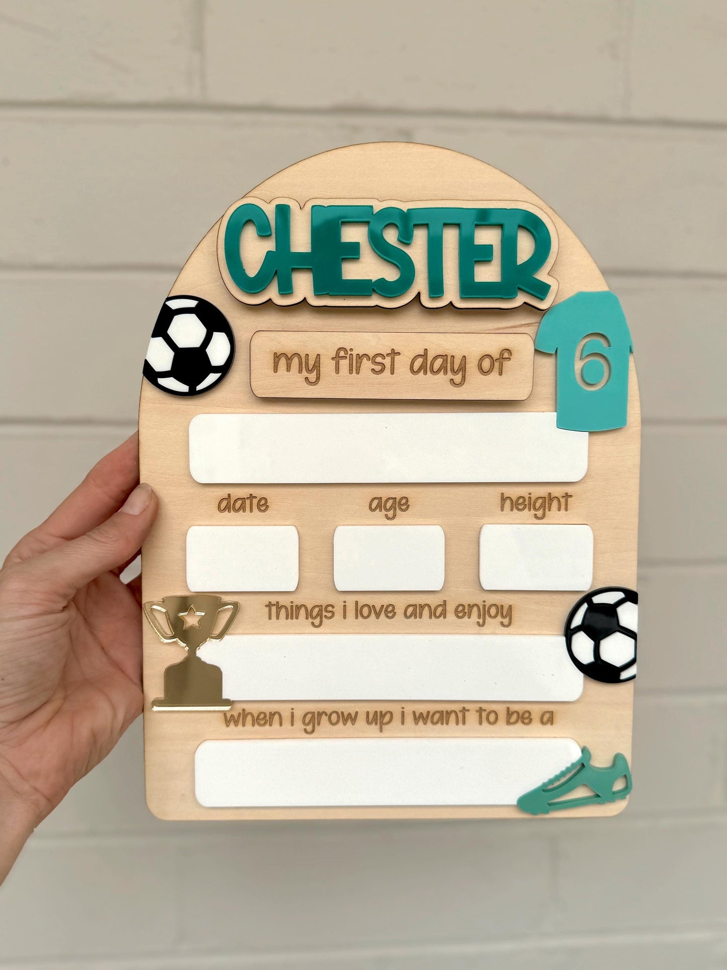 Back to School Board - Soccer