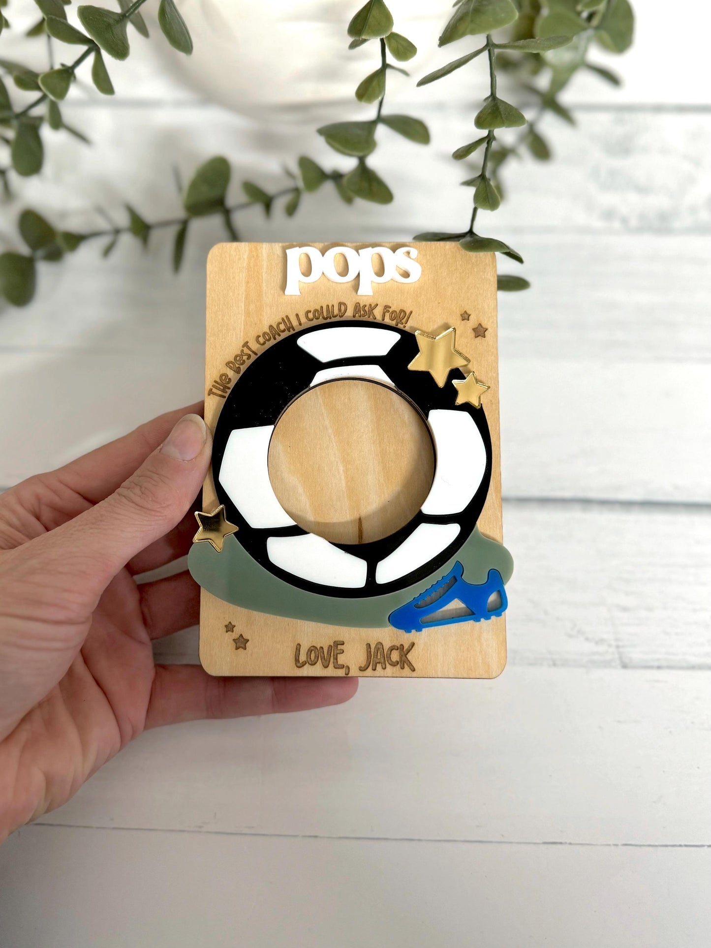 Father's Day Soccer Photo Fridge Magnet