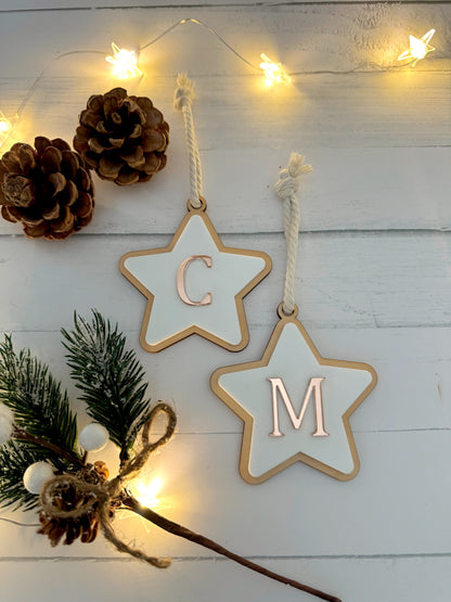 Christmas Star Initial Decoration