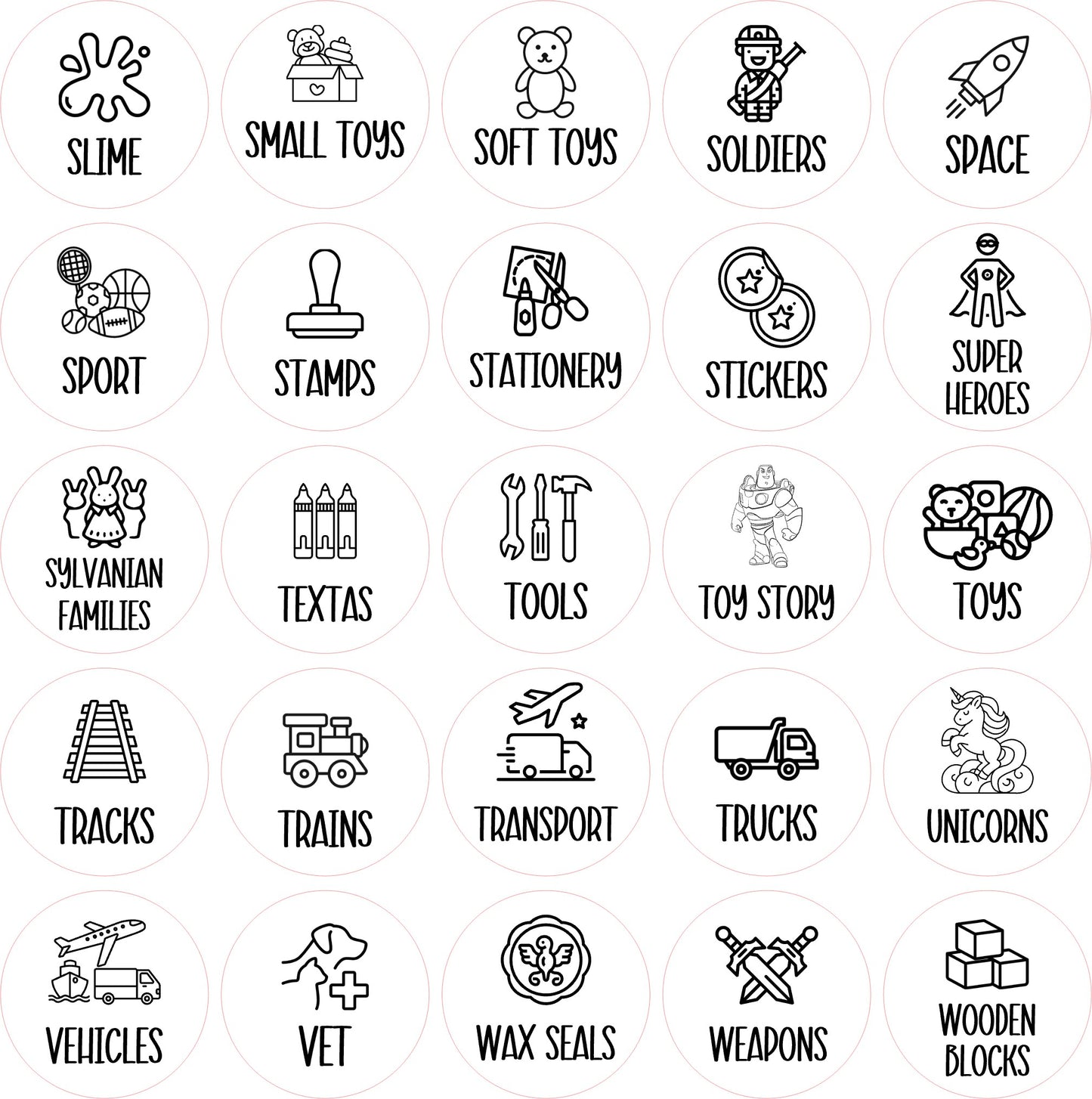 Wooden Trofast Labels