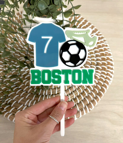 Soccer Cake Topper