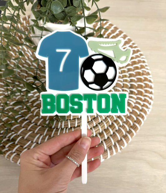 Soccer Cake Topper