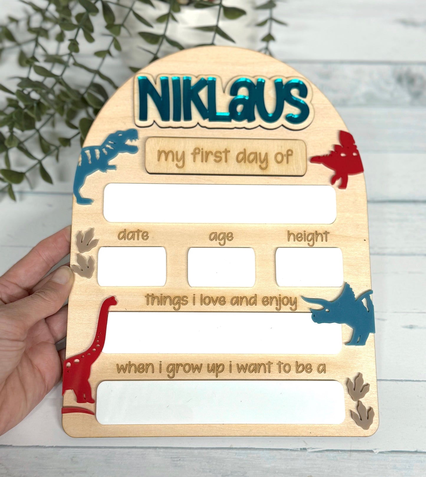 Dinosaur Back to School Board - Large