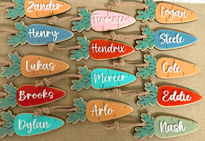 Easter Carrot Name Tag