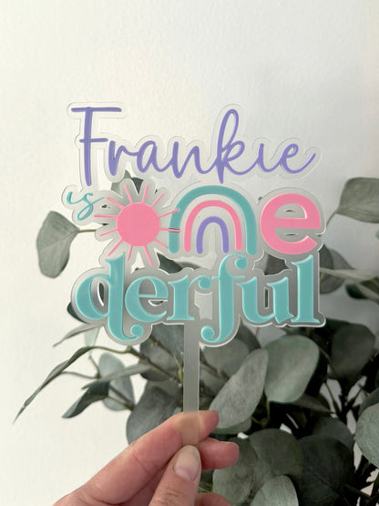 First Birthday Cake Topper