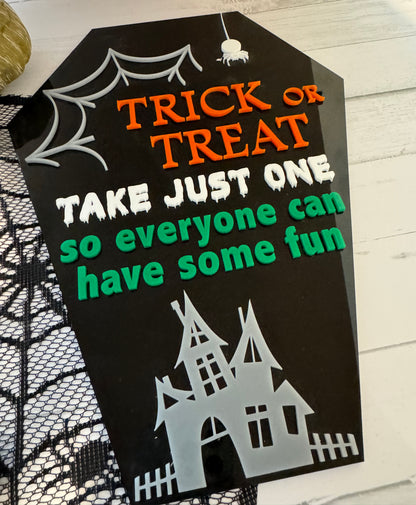 Halloween Trick or Treat Sign