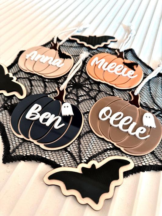 Pumpkin Halloween Tags