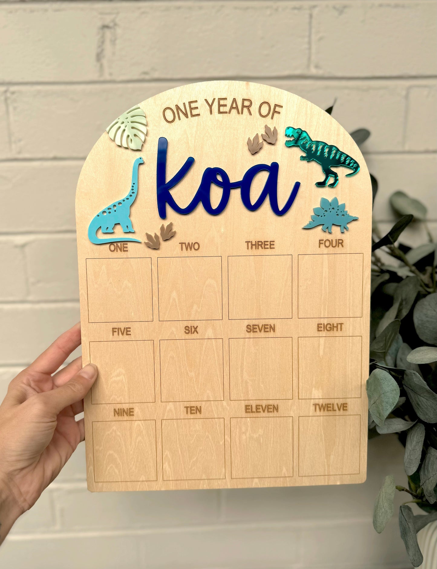 Dinosaur First Birthday Board