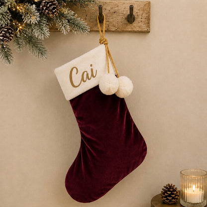 Premium Velvet Christmas Stocking