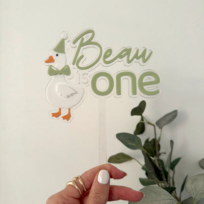 Silly Goose Cake Topper