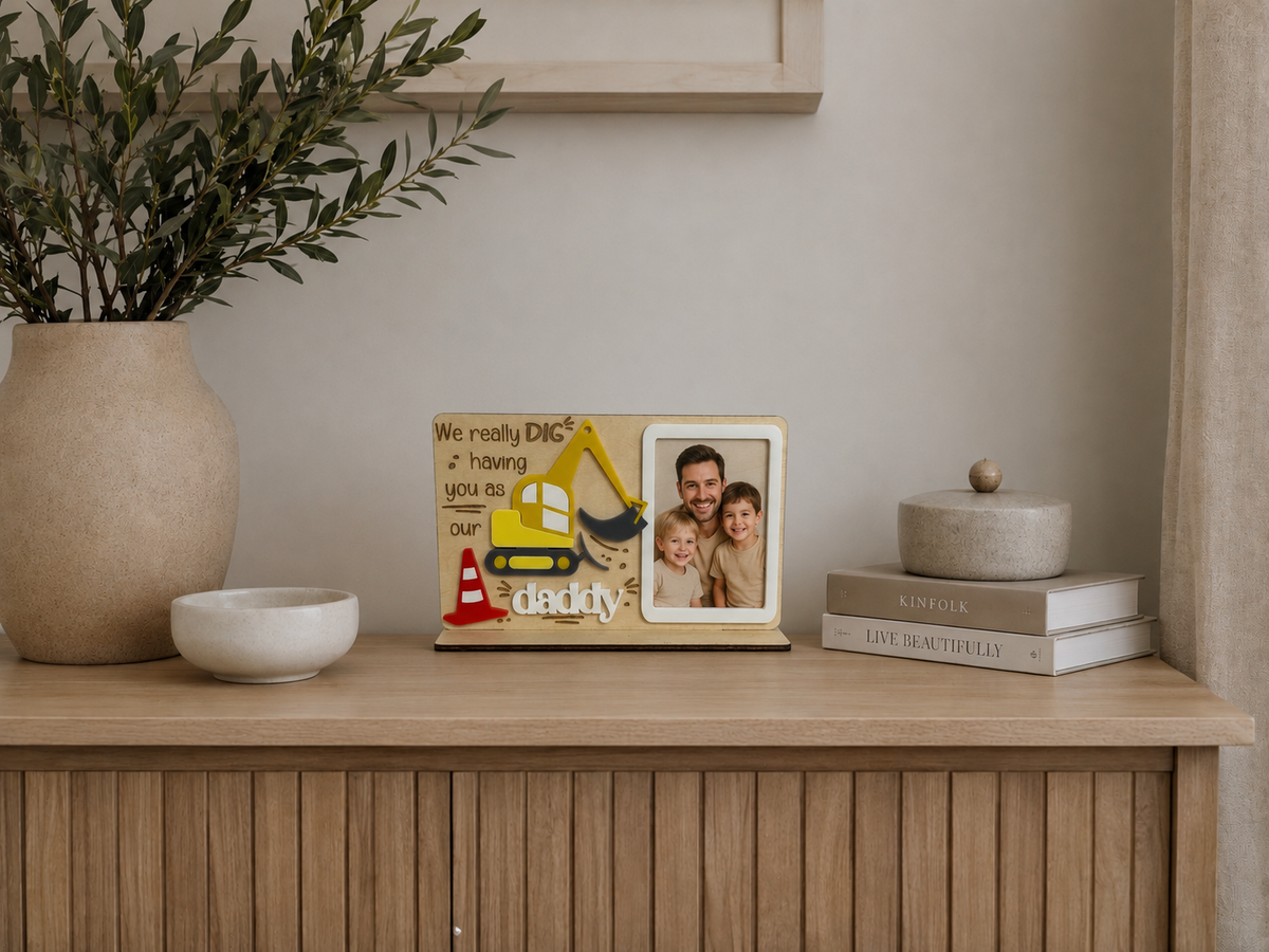 Father's Day I Dig You Fridge Magnet Frame